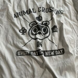 Animal Crossing Graphic Long Sleeve Tee - White